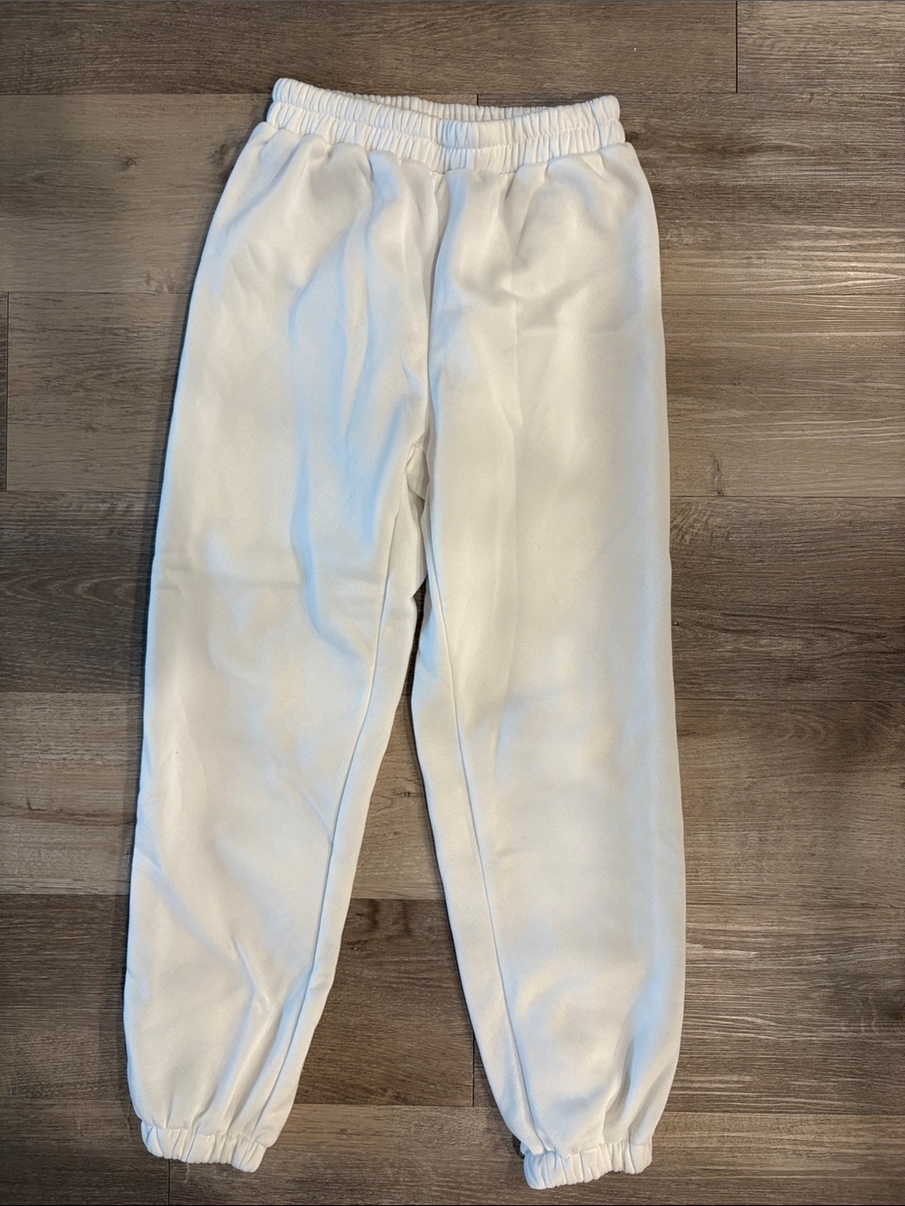 Kids White Fleece Jogger Pants - Cozy Everyday Bottoms